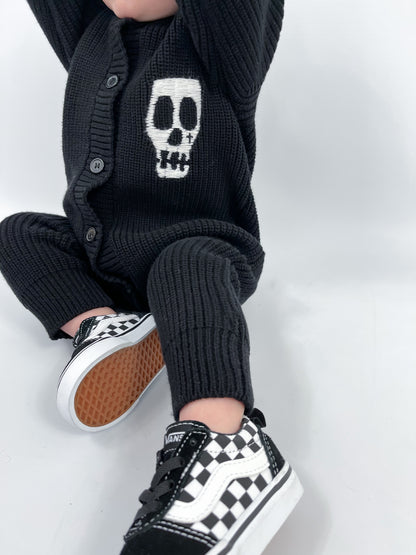 CHUNKY KNITTED SKELLY SKULL ALL IN ONE