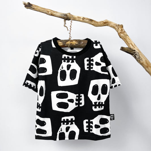 SKELLY SKULL ALL OVER PRINT TEE