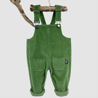 NOT SO BASIC GREEN CORDUROY DUNGAREES