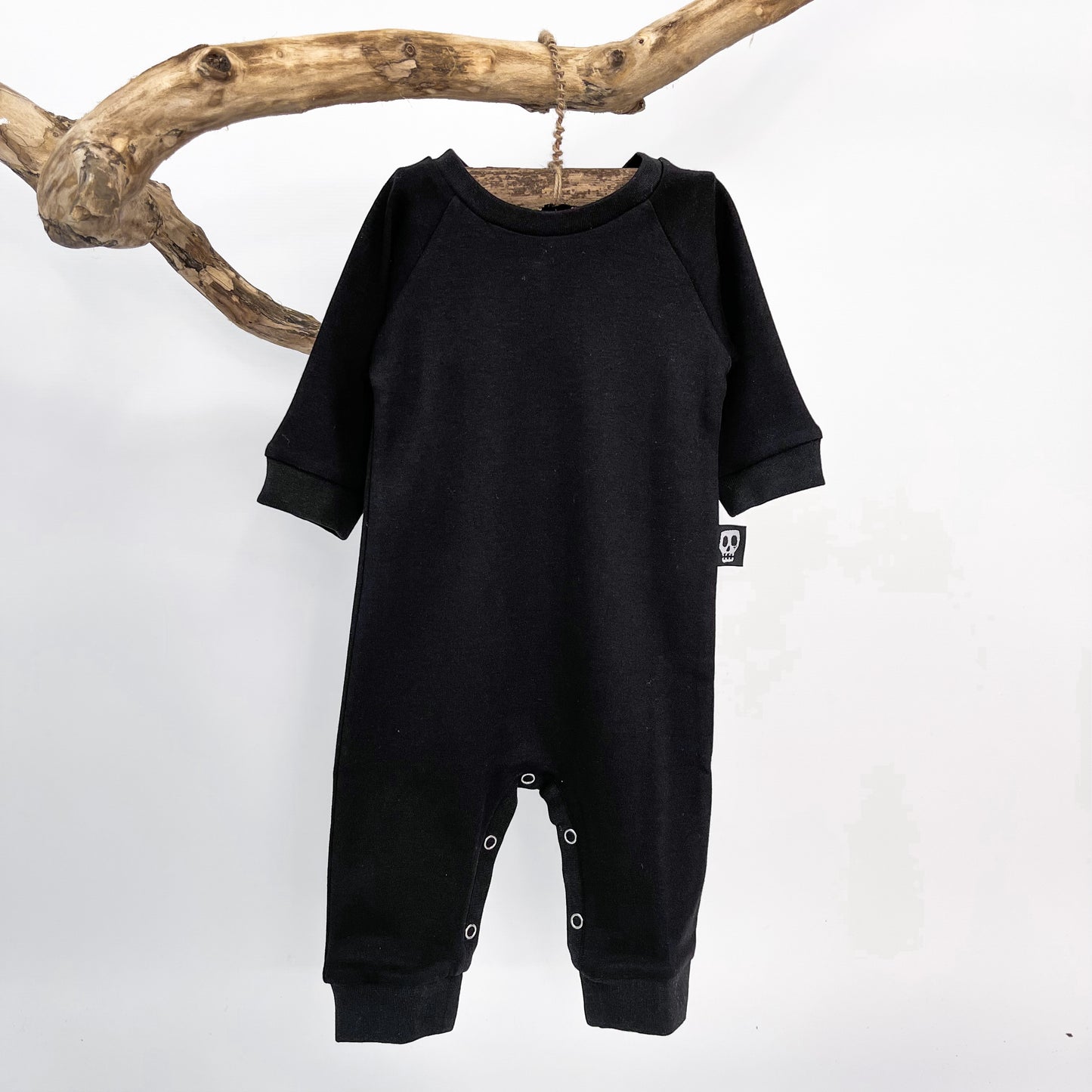 NOT SO BASIC BLACK FOOTLESS ROMPER